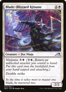 Blade-Blizzard Kitsune (NEO-005) [Kamigawa: Neon Dynasty] Foil