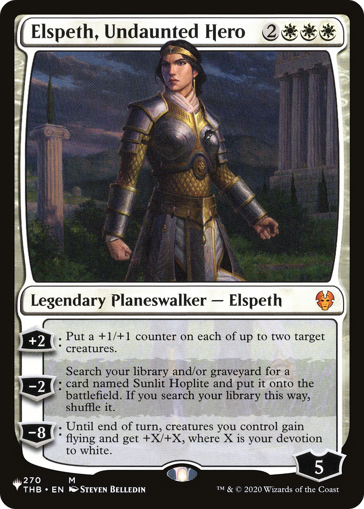 Elspeth, Undaunted Hero (LIST-THB-270) [The List]