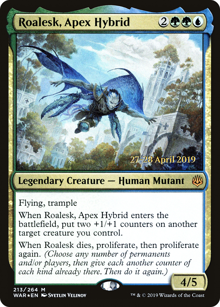 Roalesk, Apex Hybrid (PRE-213S) [War of the Spark Promos] Foil
