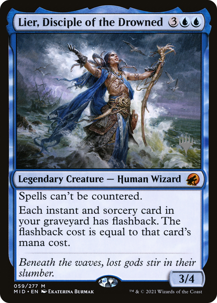 Lier, Disciple of the Drowned (PPMID-59P) [Promo Pack: Innistrad: Midnight Hunt Promos]