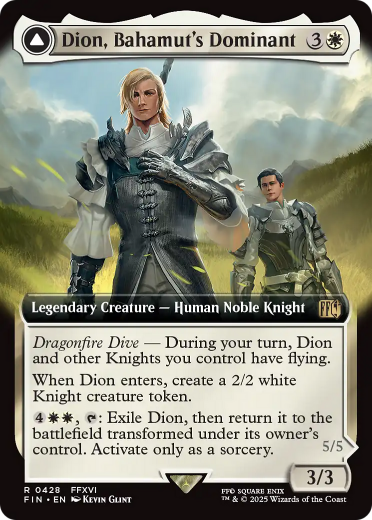 Dion, Bahamut's Dominant (Extended Art) (FIN-428) [FINAL FANTASY]: (Extended Art) Foil