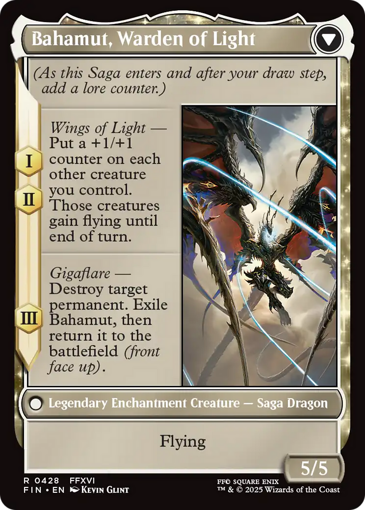 Dion, Bahamut's Dominant (Extended Art) (FIN-428) [FINAL FANTASY]: (Extended Art) Foil
