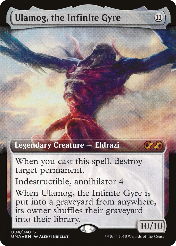 Ulamog, the Infinite Gyre (UMA:BT-0U4) [Ultimate Box Topper]: (Extended Art) Foil