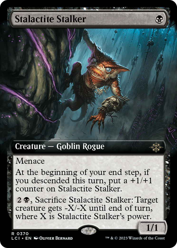 Stalactite Stalker (LCI-370) [The Lost Caverns of Ixalan]: (Extended Art) Foil