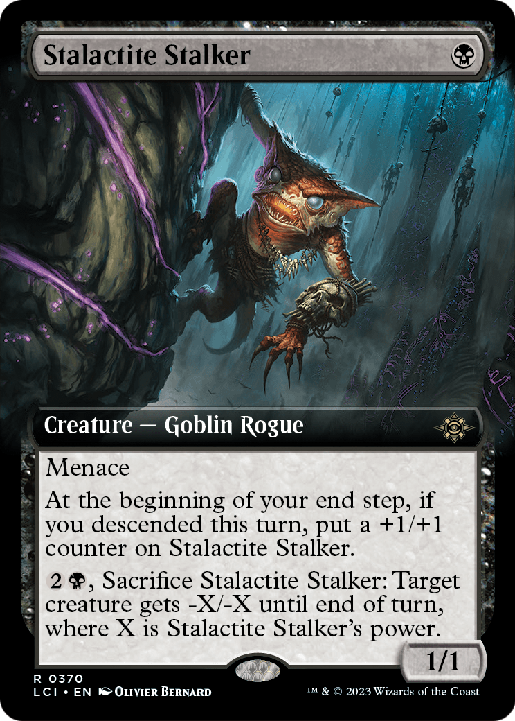Stalactite Stalker (Extended Art) (LCI-370) [The Lost Caverns of Ixalan] Foil
