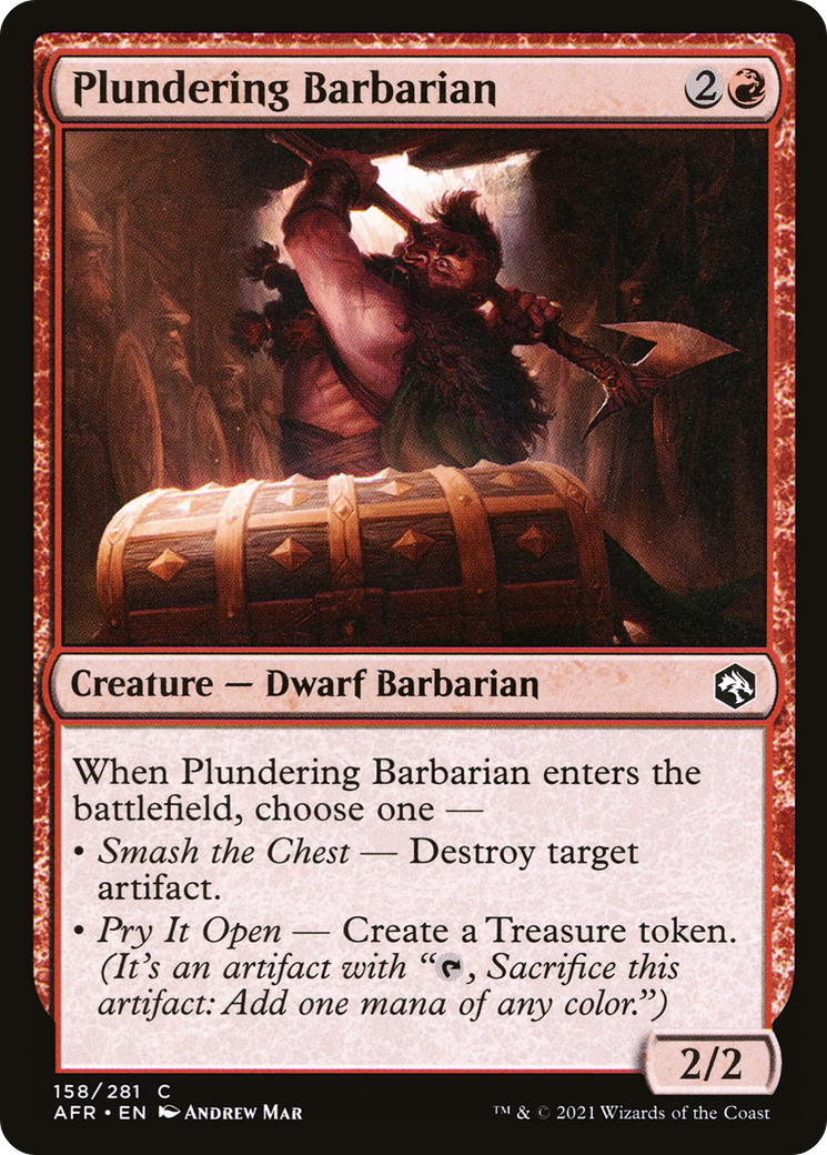 Plundering Barbarian (AFR-158) [Adventures in the Forgotten Realms] Foil