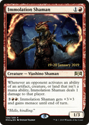 Immolation Shaman (PRE-106S) [Ravnica Allegiance Promos] Foil