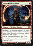 Immolation Shaman (PRE-106S) [Ravnica Allegiance Promos] Foil