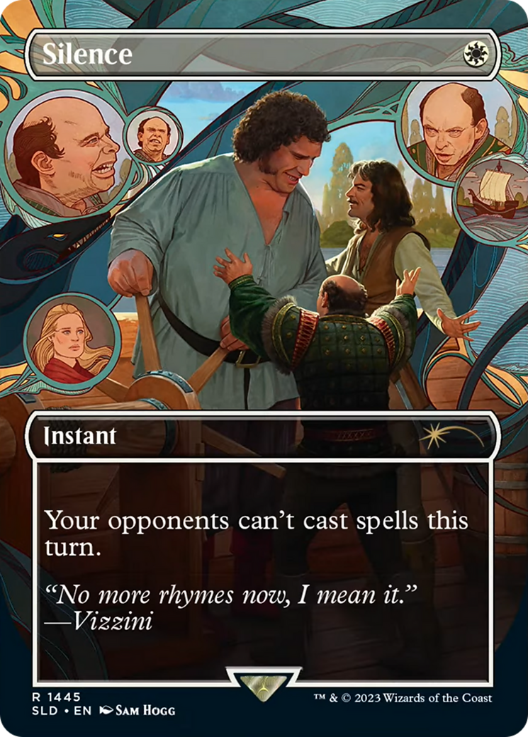 Silence (SLD-1445) [Secret Lair Drop] (Borderless) Foil