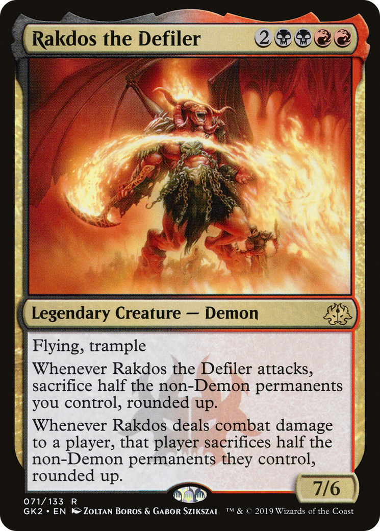 Rakdos the Defiler (GK2-071) [RNA Guild Kit]