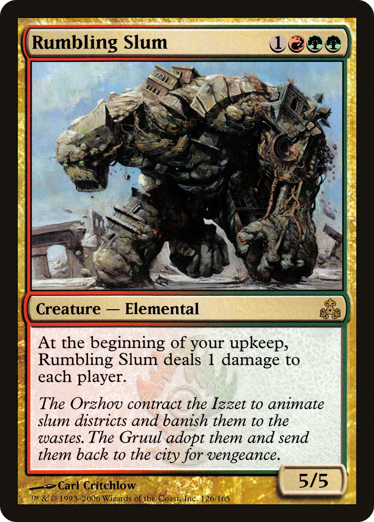 Rumbling Slum (GPT-126) [Guildpact] Foil