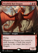 Wrathful Red Dragon (Extended Art) (CLB-585) [Commander Legends: Battle for Baldur's Gate]