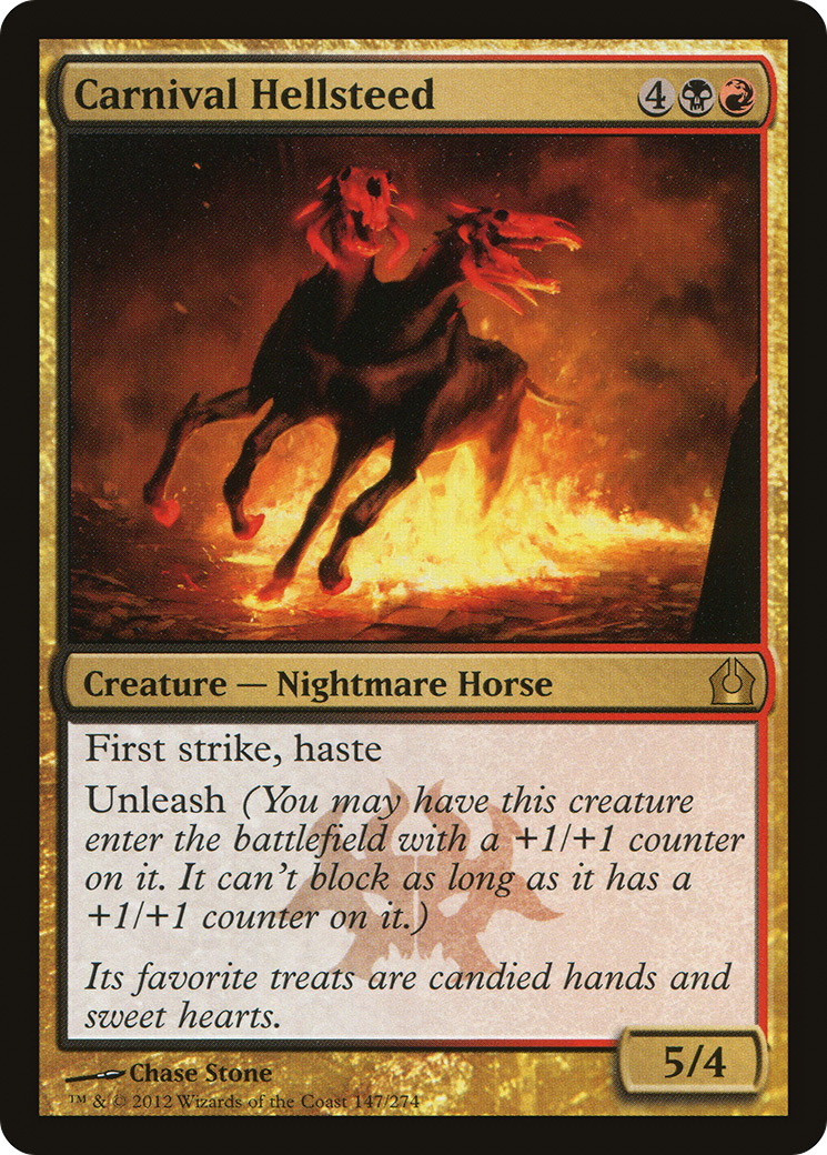 Carnival Hellsteed (RTR-147) [Return to Ravnica] Foil