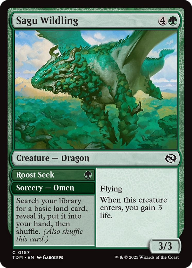 Sagu Wildling // Roost Seek (TDM-157) [Tarkir: Dragonstorm]