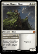 Realm-Cloaked Giant // Cast Off (WOC-071) [Wilds of Eldraine Commander]