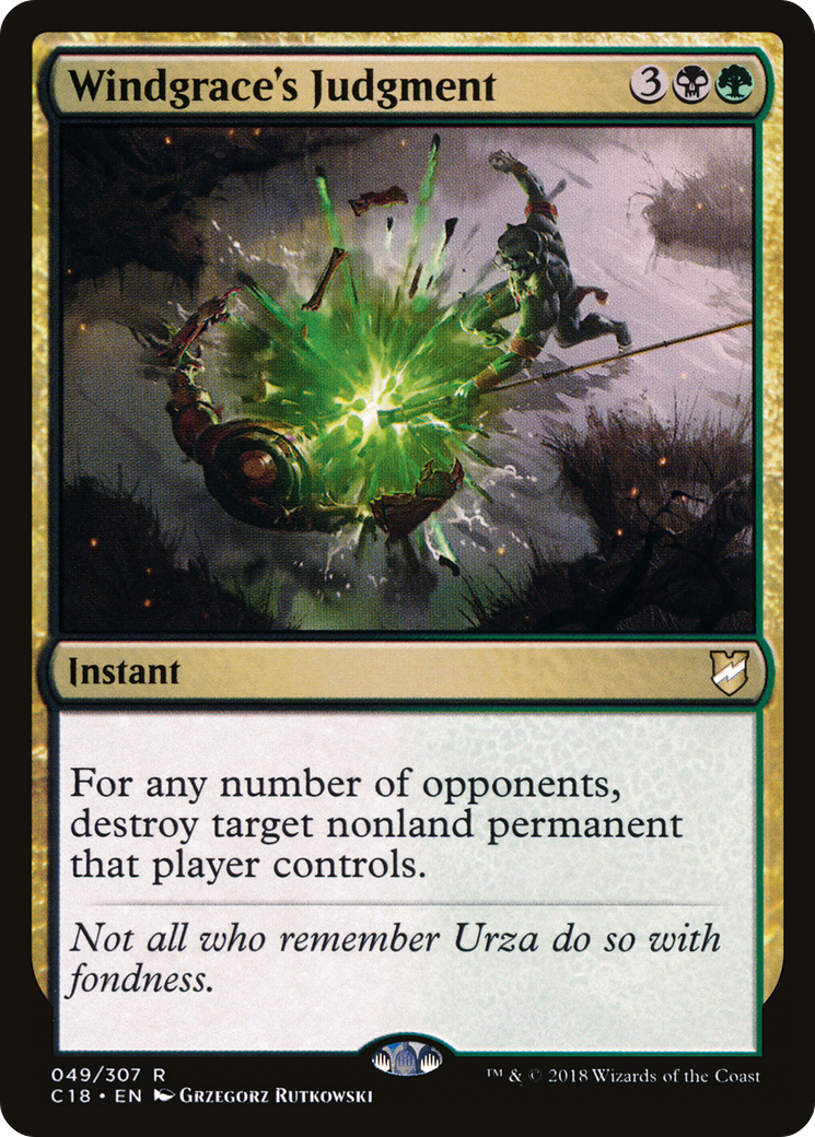 Windgrace's Judgment (C18-049) [Commander 2018]