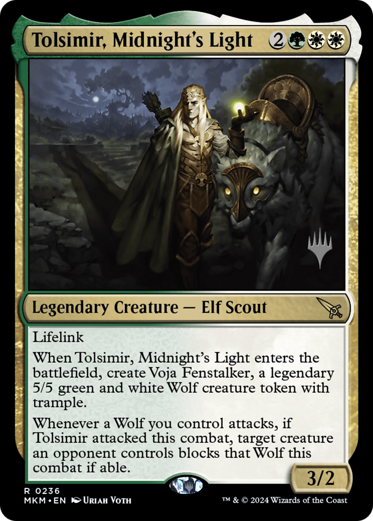 Tolsimir, Midnight's Light (PPMKM-236P) [Murders at Karlov Manor Promos] Foil