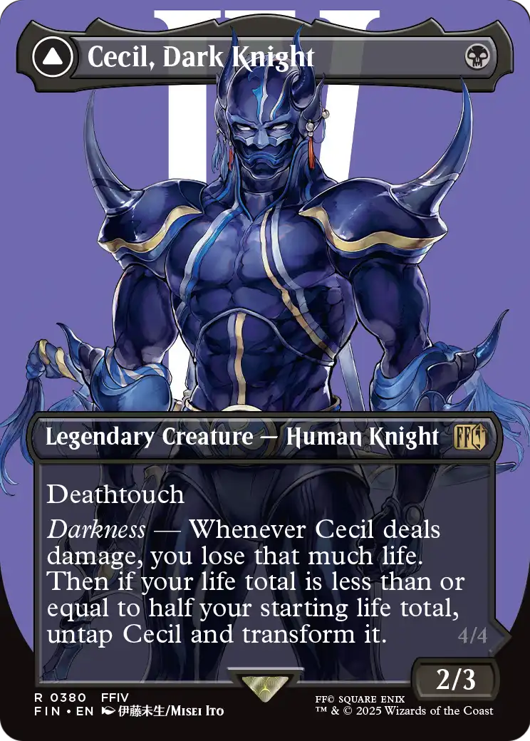 Cecil, Dark Knight (Borderless) (FIN-380) [FINAL FANTASY] Foil