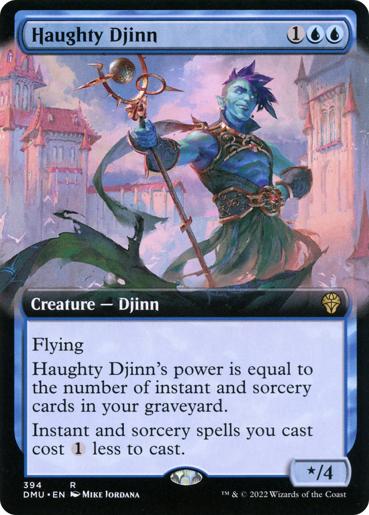 Haughty Djinn (Extended Art) (DMU-394) [Dominaria United]