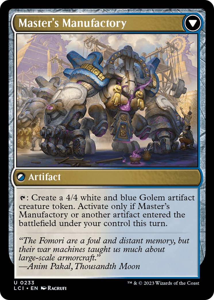Master's Guide-Mural // Master's Manufactory (LCI-233) [The Lost Caverns of Ixalan]