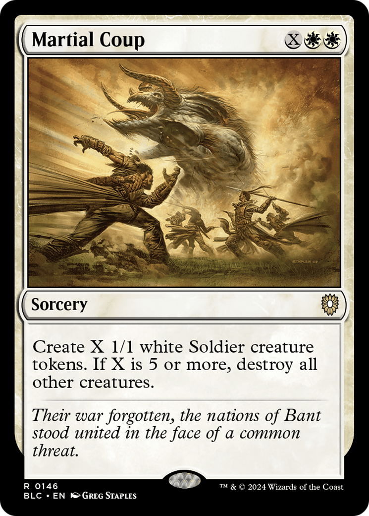 Martial Coup (BLC-146) [Bloomburrow Commander]