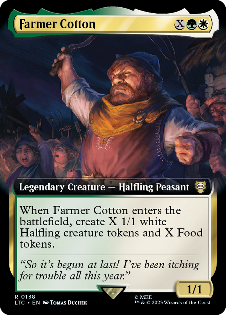 Farmer Cotton (Extended Art) (LTC-138) [Tales of Middle-earth Commander]