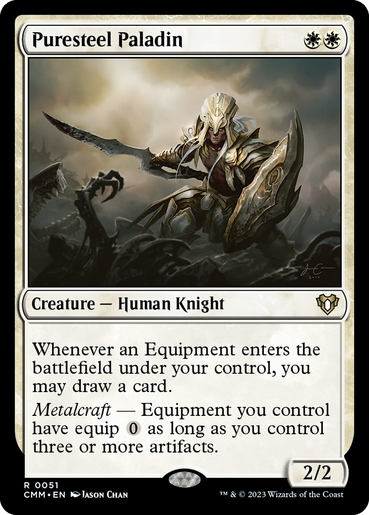 Puresteel Paladin (CMM-051) [Commander Masters] Foil
