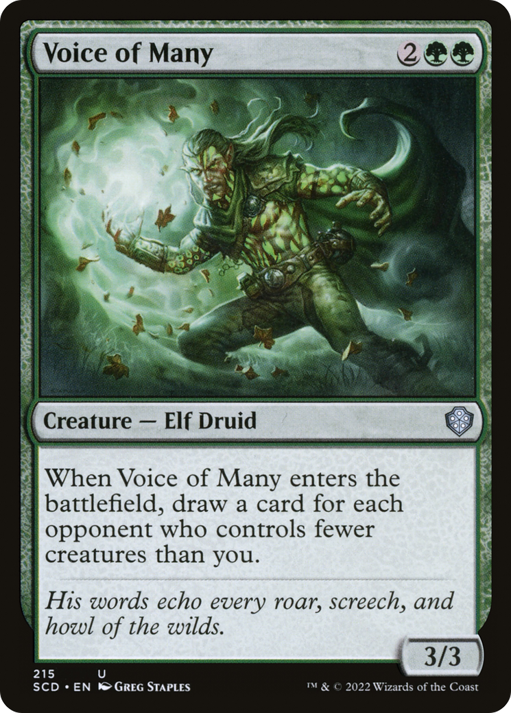 Voice of Many (SCD-215) [Starter Commander Decks]