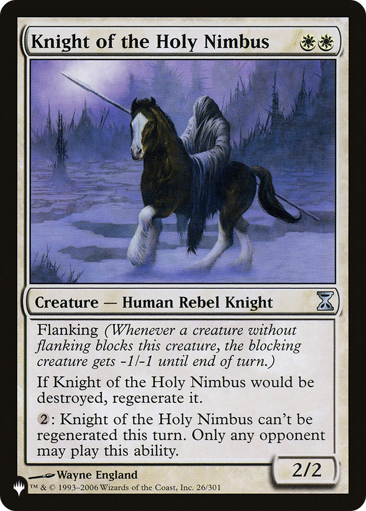 Knight of the Holy Nimbus (LIST-TSP-26) [The List]