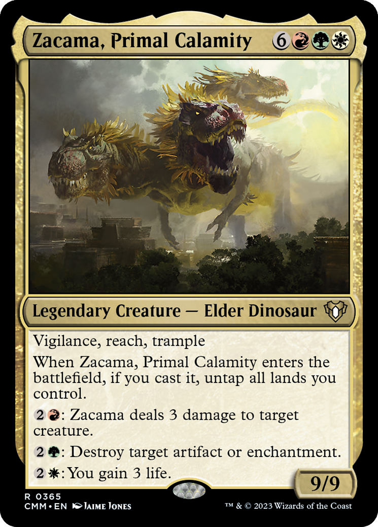 Zacama, Primal Calamity (CMM-365) [Commander Masters]