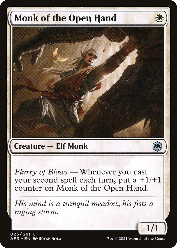 Monk of the Open Hand (AFR-025) [Adventures in the Forgotten Realms] Foil