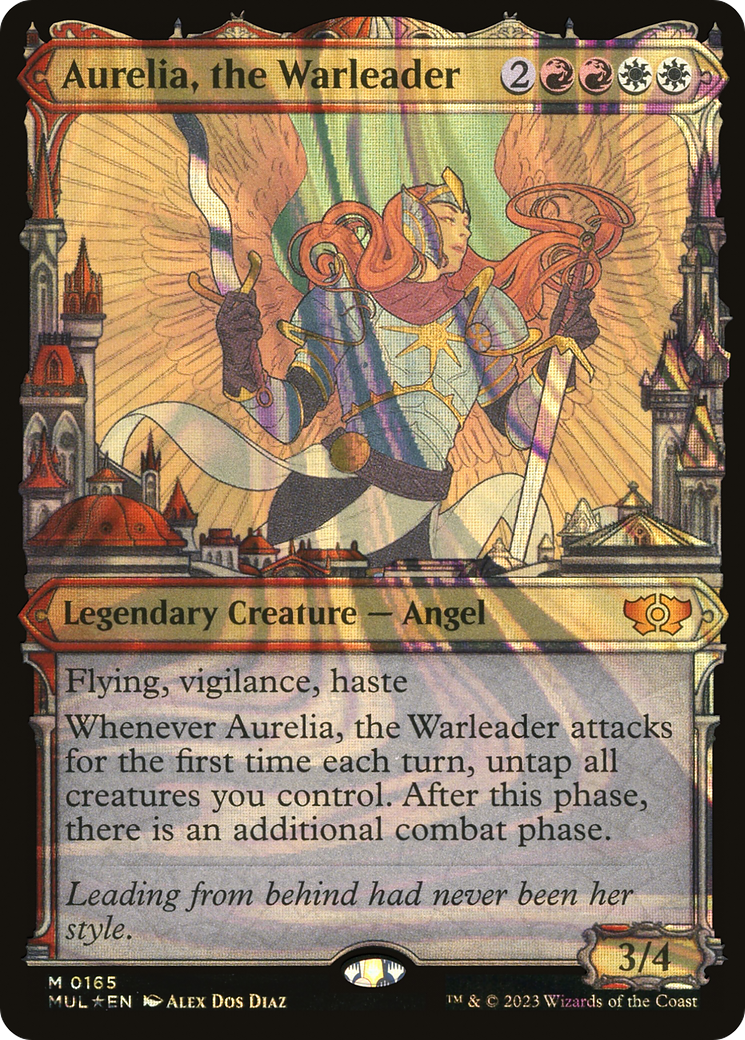 Aurelia, the Warleader (MUL-165) [Multiverse Legends]: (Showcase) Foil