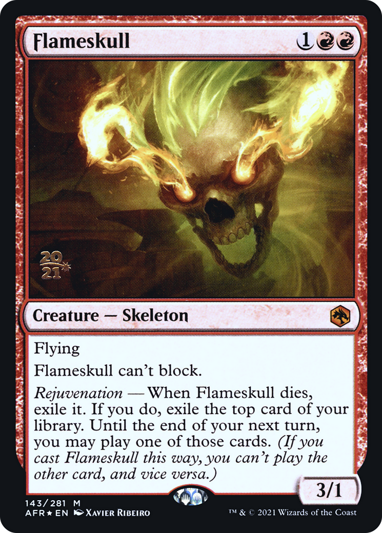 Flameskull (PRE-143S) [Adventures in the Forgotten Realms Promos] Foil
