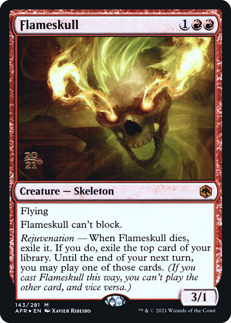 Flameskull (PRE-143S) [Adventures in the Forgotten Realms Promos] Foil