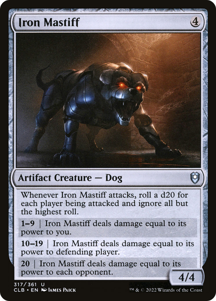 Iron Mastiff (CLB-317) [Commander Legends: Battle for Baldur's Gate]