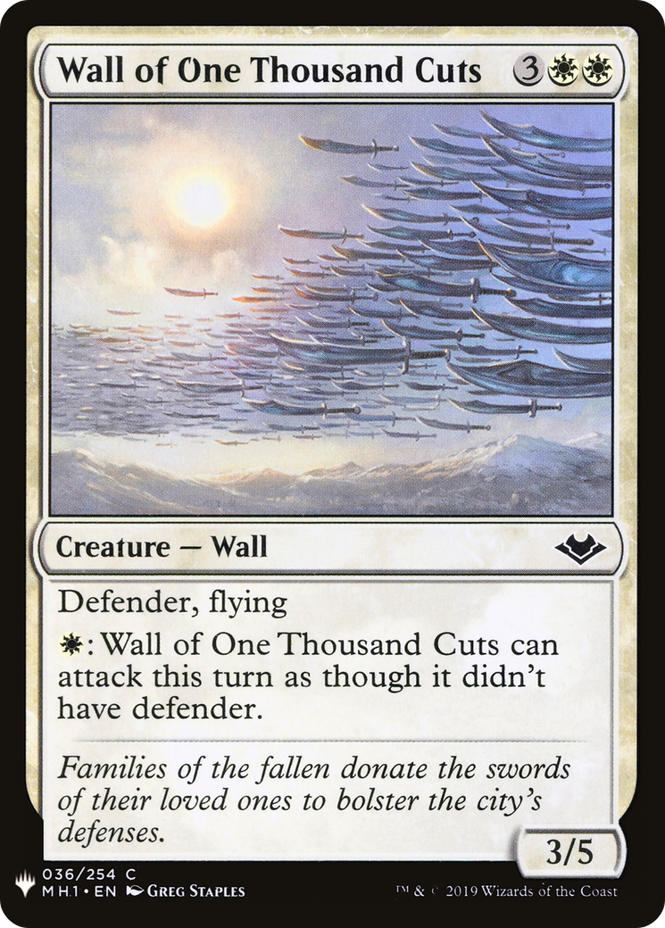 Wall of One Thousand Cuts (LIST-MH1-36) [The List]