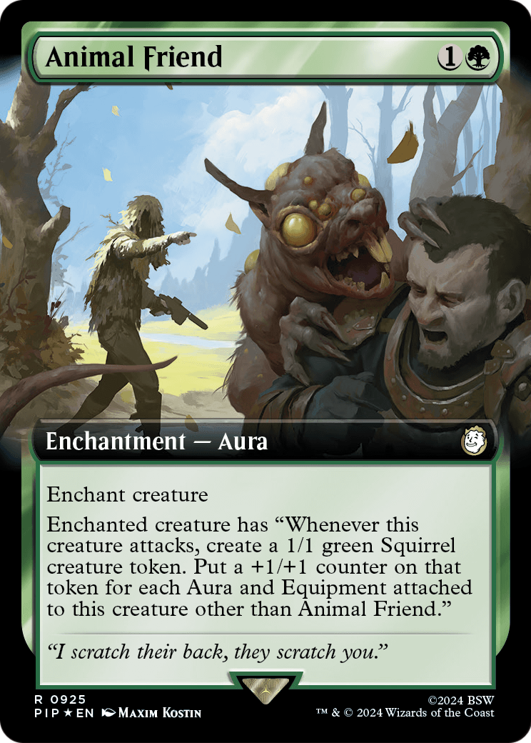 Animal Friend (Extended Art) (Surge Foil) (PIP-925) [Fallout] Foil