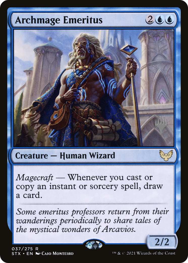 Archmage Emeritus (PPSTX-37P) [Promo Pack: Strixhaven: School of Mages Promos]