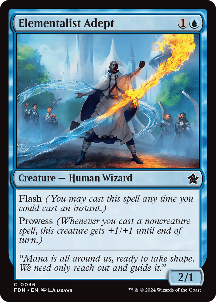 Elementalist Adept (FDN-036) [Foundations] Foil