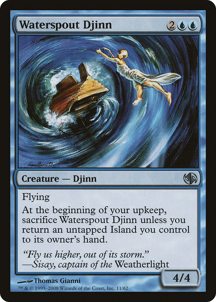 Waterspout Djinn (DD2-011) [Duel Decks: Jace vs. Chandra]