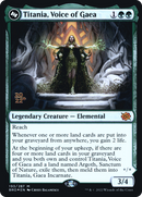 Titania, Voice of Gaea (PRE-193) [The Brothers' War Promos] Foil