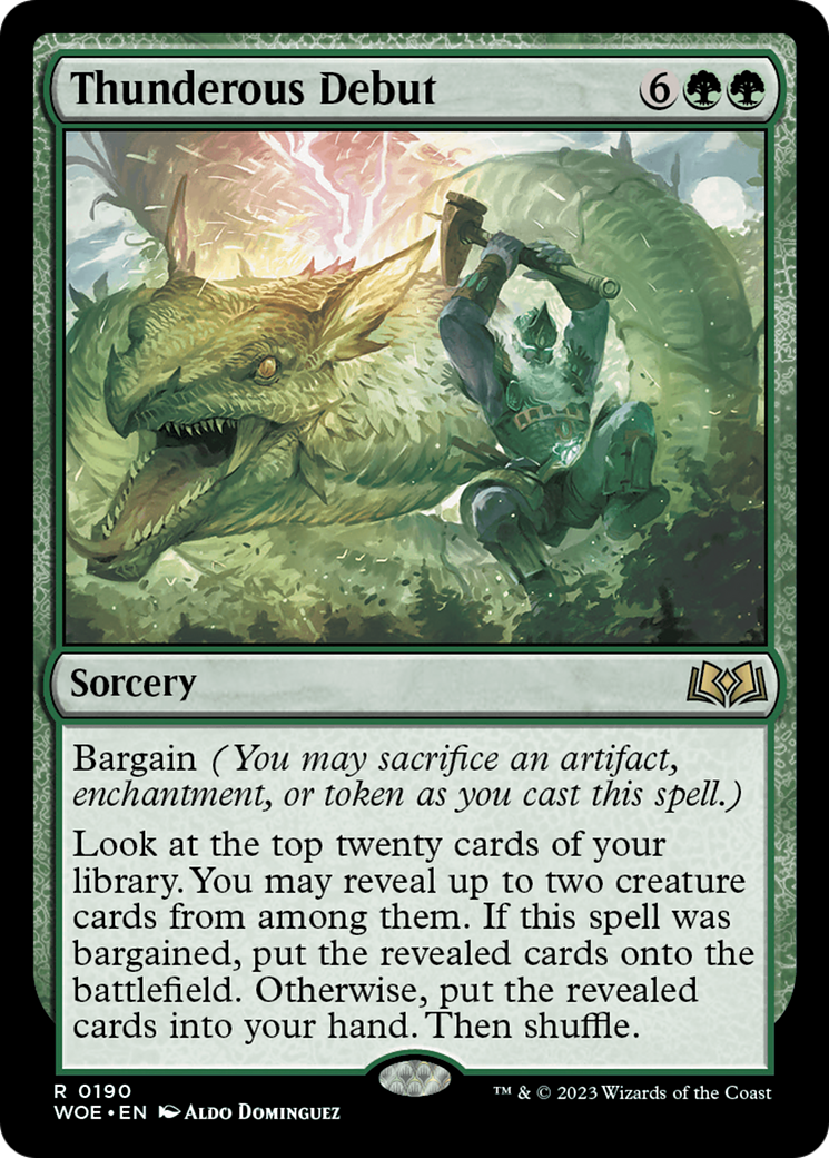 Thunderous Debut (WOE-190) [Wilds of Eldraine]