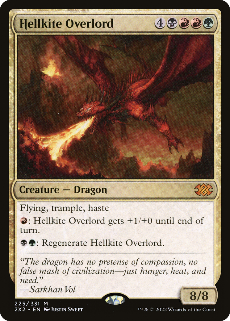 Hellkite Overlord (2X2-225) [Double Masters 2022] Foil