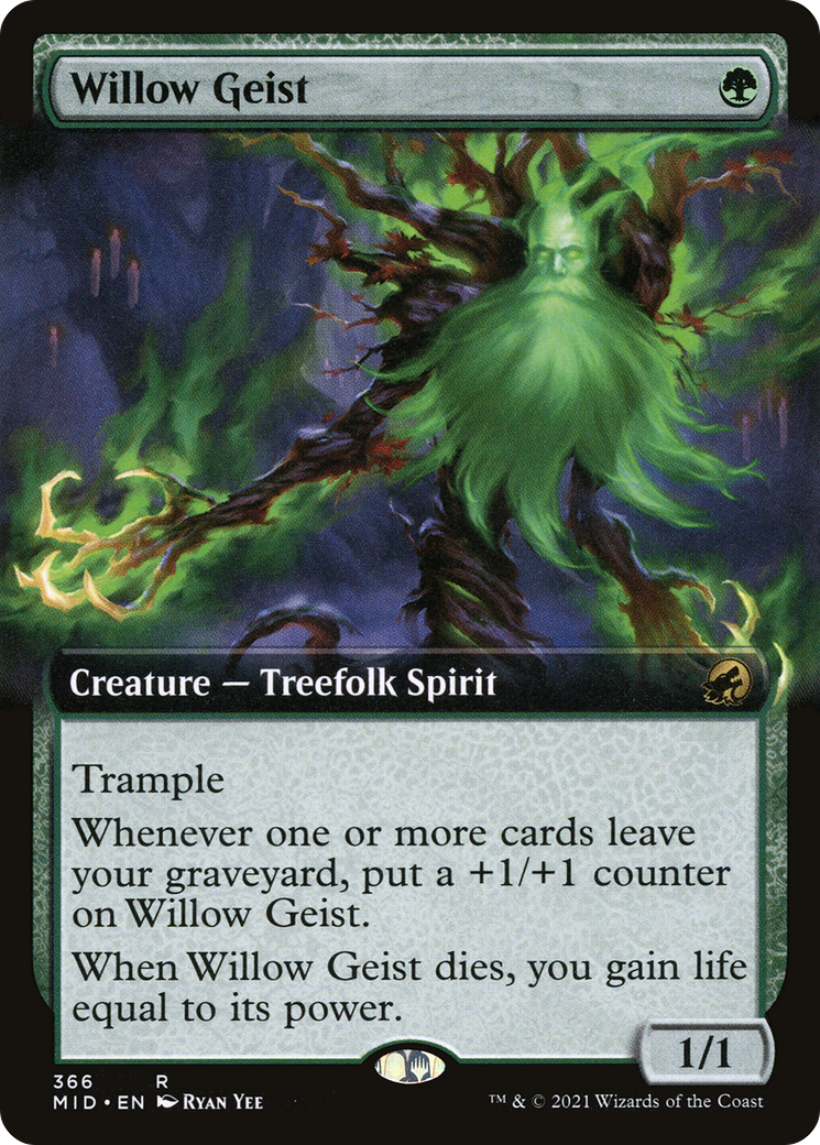 Willow Geist (Extended Art) (MID-366) [Innistrad: Midnight Hunt]