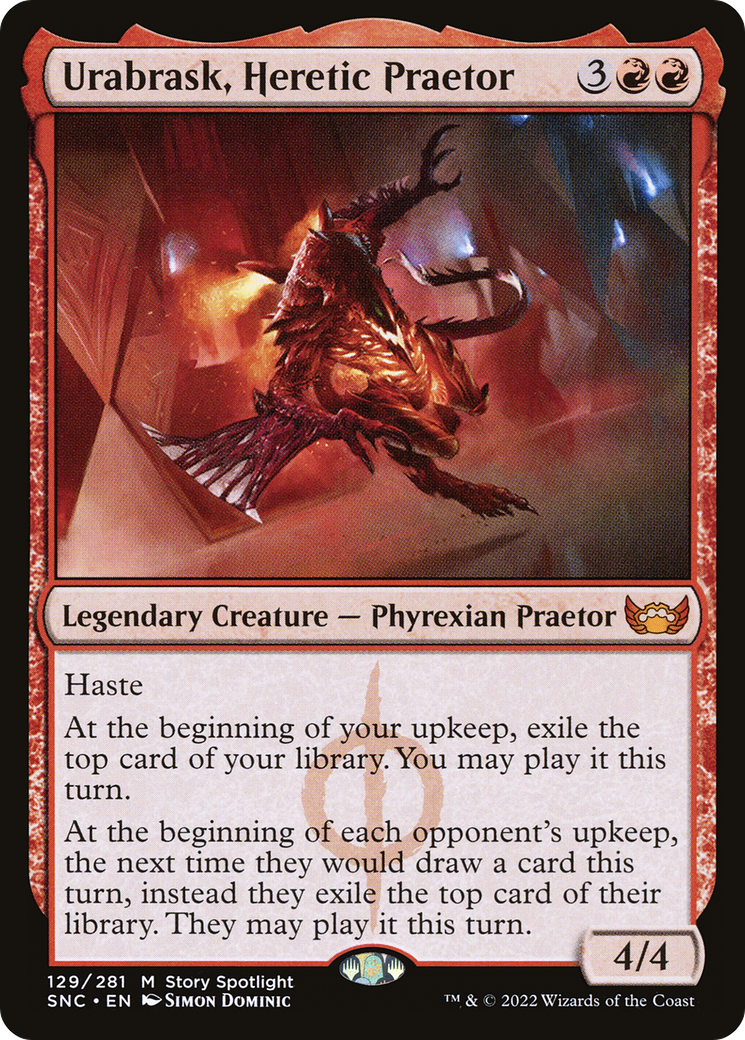 Urabrask, Heretic Praetor (SNC-129) [Streets of New Capenna]