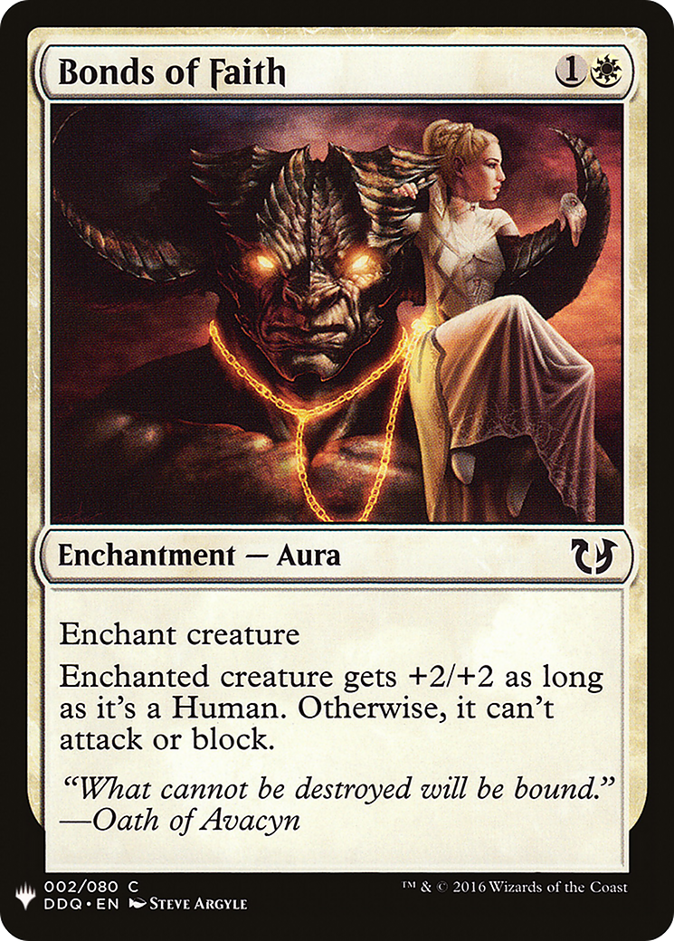 Bonds of Faith (LIST-DDQ-2) [The List]