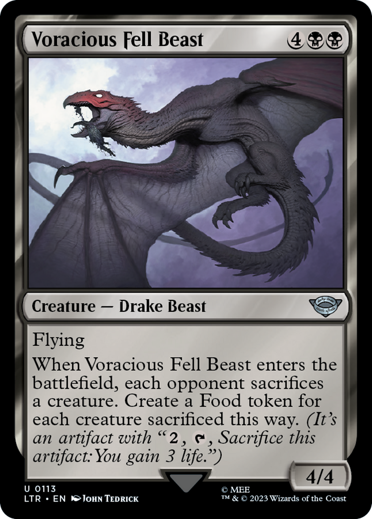 Voracious Fell Beast (LTR-113) [The Lord of the Rings: Tales of Middle-earth]