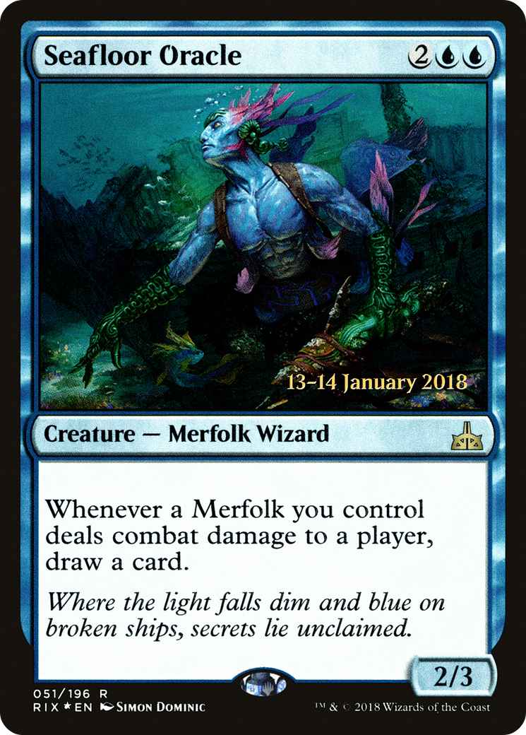 Seafloor Oracle (PRE-51S) [Rivals of Ixalan Promos] Foil