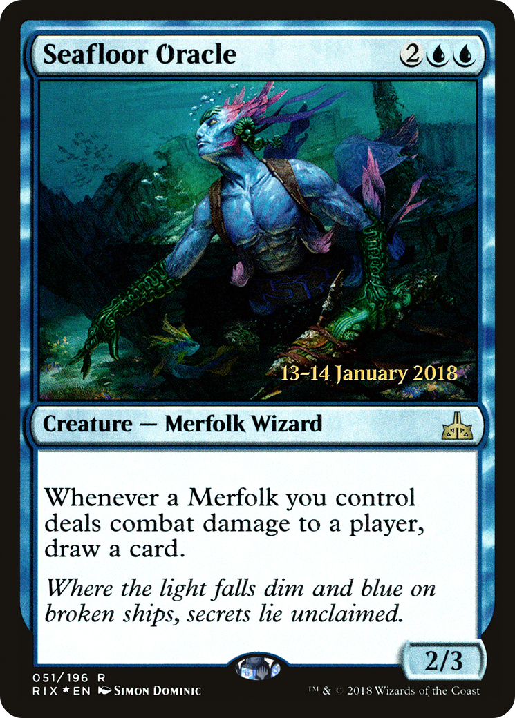 Seafloor Oracle (PRE-51S) [Rivals of Ixalan Promos] Foil
