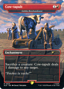 Goblin Bombardment (SLD-825) [Secret Lair Drop] / Cow-tapult (Borderless) Foil